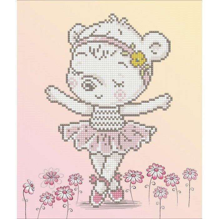 Deimantinė mozaika Ballet Bear, 32x32 kaina ir informacija | Deimantinės mozaikos | pigu.lt