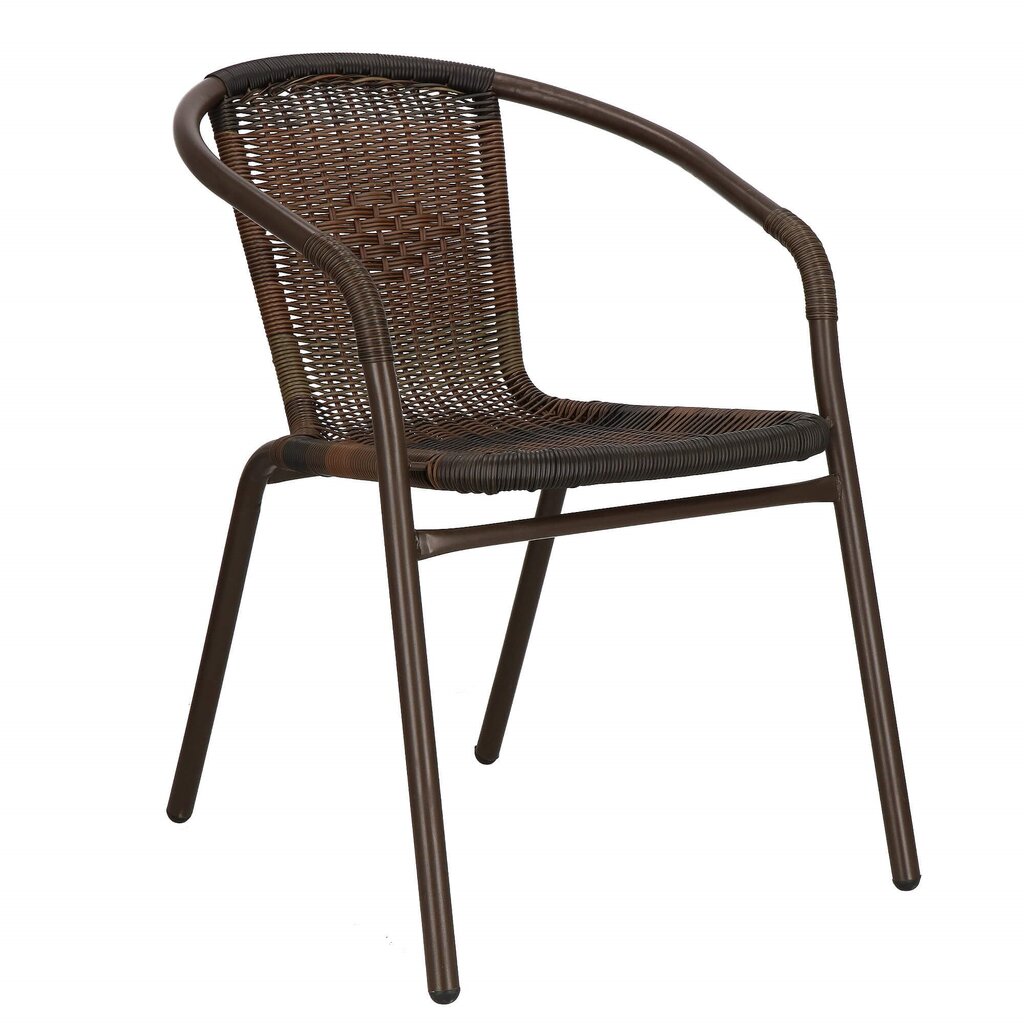 Sodo kėdė Springos GF1019, ruda kaina ir informacija | Lauko kėdės, foteliai, pufai | pigu.lt