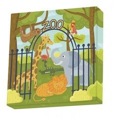 Deimantinė mozaika Dotz At The Zoo, 28x28 kaina ir informacija | Deimantinės mozaikos | pigu.lt