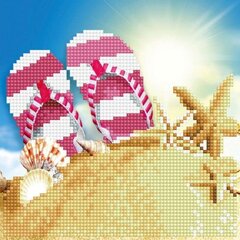 Алмазная мозаика Flip Flops, 20 x 20 цена и информация | Алмазная мозаика | pigu.lt