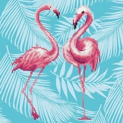 Алмазная мозаика Flamingo Duo, 37 x 65 цена и информация | Алмазная мозаика | pigu.lt