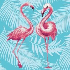 Deimantinė mozaika Flamingo Duo, 37x65 kaina ir informacija | Deimantinės mozaikos | pigu.lt