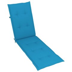 Terasos kėdės pagalvėlė, (75+105)x50x4 cm, mėlyna цена и информация | Подушки, наволочки, чехлы | pigu.lt