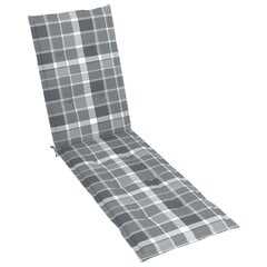 Terasos kėdės pagalvėlė, (75+105)x50x4 cm, pilka kaina ir informacija | Pagalvės, užvalkalai, apsaugos | pigu.lt