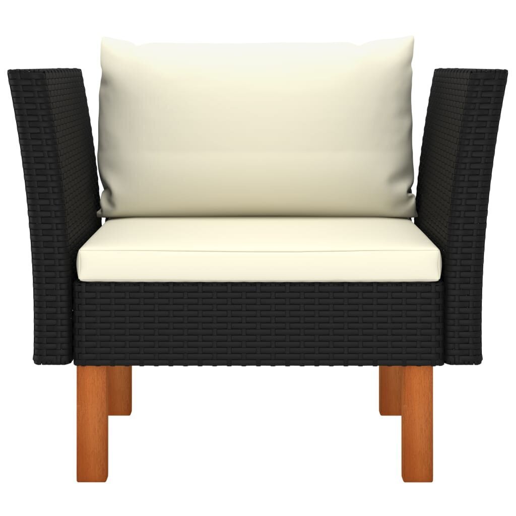 Lauko sofa, juoda kaina ir informacija | Lauko kėdės, foteliai, pufai | pigu.lt