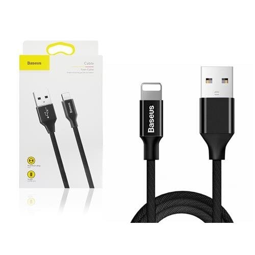 USB kabelis Baseus Yiven USB to Apple Lightning 1.8m juodas CALYW-A01 цена и информация | Laidai telefonams | pigu.lt