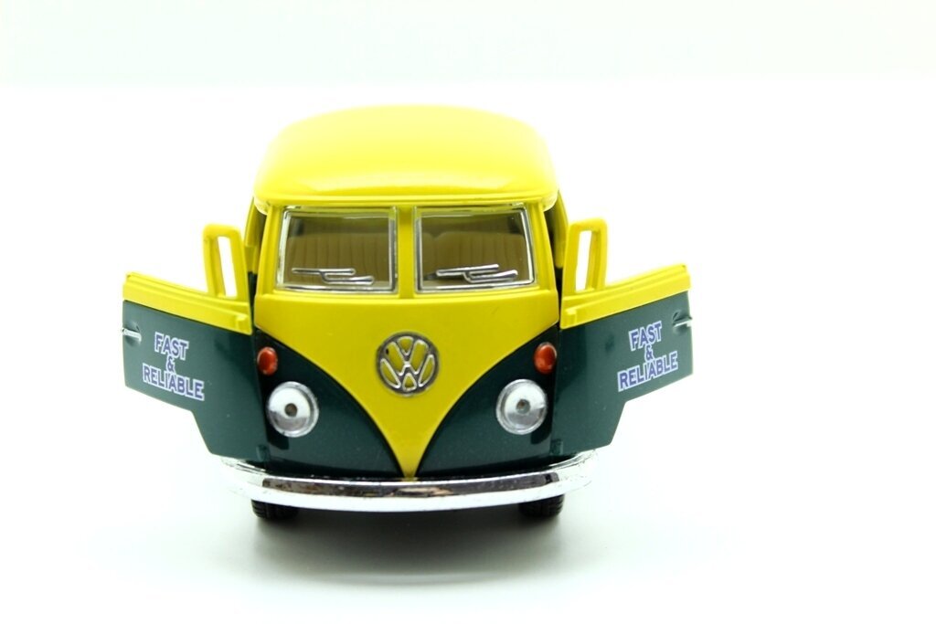 Automodelis Kinsmart 1963 Volkswagen Bus Double Cab Pickup kaina ir informacija | Žaislai berniukams | pigu.lt