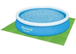 Baseino kilimėlis Bestway 58265 Flowclear, 8 dalys iš 81 x 81 cm, žalios spalvos 9889 kaina ir informacija | Baseinų priedai | pigu.lt