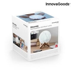 Stalinis LED šviestuvas Mėnulis Moondy InnovaGoods kaina ir informacija | Staliniai šviestuvai | pigu.lt