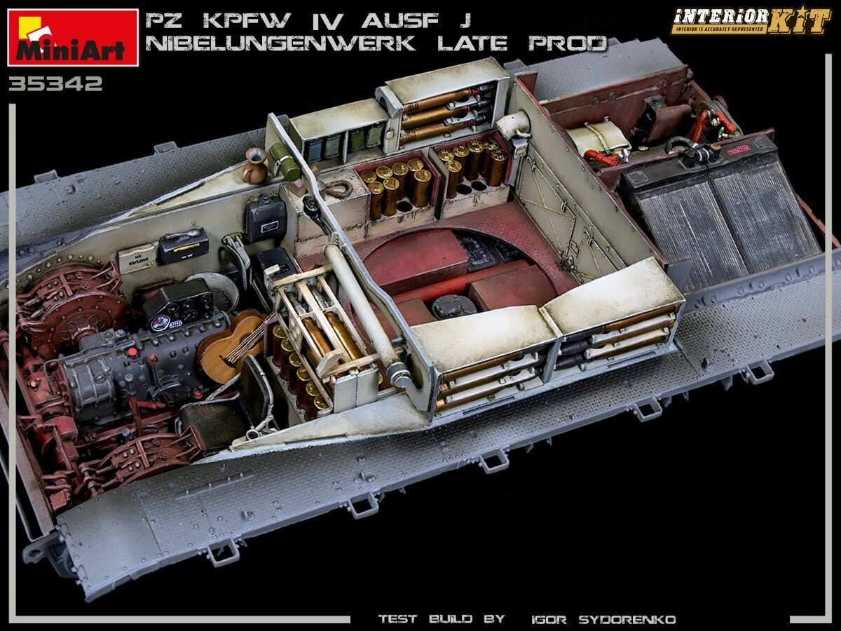 Klijuojamas modelis MiniArt 35342 Pz.Kpfw.IV Ausf. J Nibelungenwerk Late Prod. (Jan-Feb 1945) Interior Kit 1/35 kaina ir informacija | Klijuojami modeliai | pigu.lt