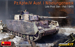 Klijuojamas modelis MiniArt 35342 Pz.Kpfw.IV Ausf. J Nibelungenwerk Late Prod. (Jan-Feb 1945) Interior Kit 1/35 kaina ir informacija | Klijuojami modeliai | pigu.lt