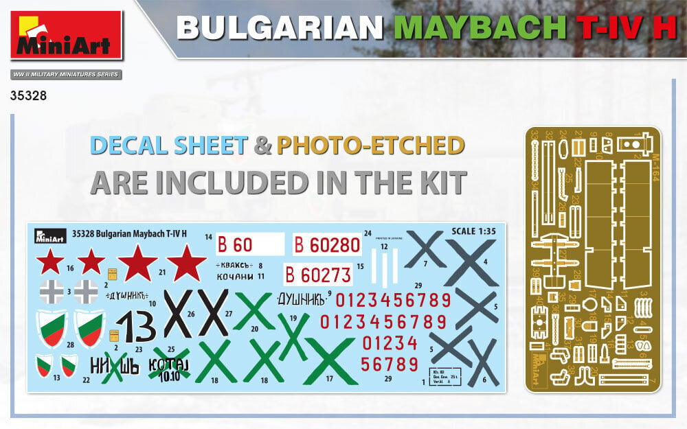 Klijuojamas modelis MiniArt 35328 Bulgarian Maybach T-IV H 1/35 цена и информация | Klijuojami modeliai | pigu.lt