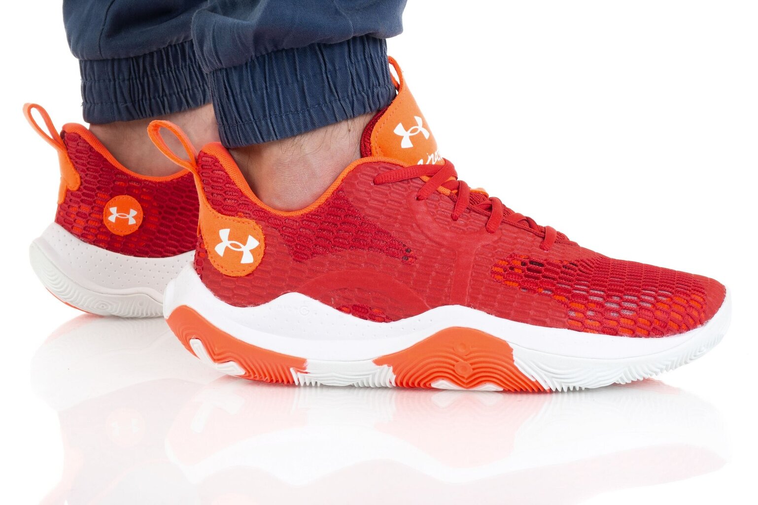 Sportiniai bateliai vyrams Under Armour UA Spawn 3 3023738-600, raudoni kaina ir informacija | Kedai vyrams | pigu.lt