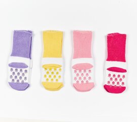 Kojinės kūdikiams, įvairių spalvų, 4 vnt. kaina ir informacija | Kojinės, pėdkelnės kūdikiams | pigu.lt