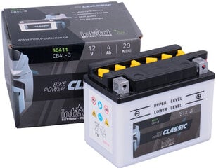 Аккумулятор для мотоциклов intAct Battery-Power Classic (CB4L-B) 12V 4Ah (c20) 20A (EN) цена и информация | Мото аккумуляторы | pigu.lt