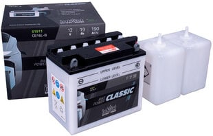 Akumuliatorius motociklams intAct Battery-Power Classic CB16L-B 12V 19Ah c20 190A kaina ir informacija | Moto akumuliatoriai | pigu.lt