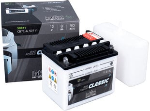 Akumuliatorius motociklams intAct Battery-Power Classic CB7C-A, 50711 12V 8Ah c20 50A kaina ir informacija | Moto akumuliatoriai | pigu.lt