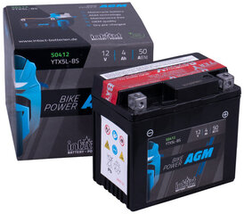 Аккумулятор для мотоциклов intAct Battery-Power AGM (YTX5L-BS) 12V 4Ah (c20) 50A (EN) цена и информация | Мото аккумуляторы | pigu.lt