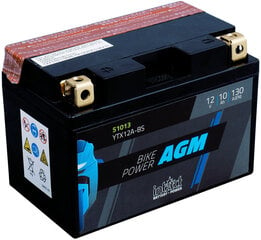 Аккумулятор для мотоциклов intAct Battery-Power AGM (YTX12A-BS) 10AH (c20) 130A (EN) цена и информация | Мото аккумуляторы | pigu.lt