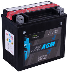 Akumuliatorius motociklams intAct Battery-Power AGM YTX14-BS, 12Ah, c20 ,140A kaina ir informacija | Moto akumuliatoriai | pigu.lt