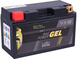 Аккумулятор для мотоциклов intAct Battery-Power GEL (YT7B-4) 12V 6AH (c20) 120A (EN) цена и информация | Мото аккумуляторы | pigu.lt