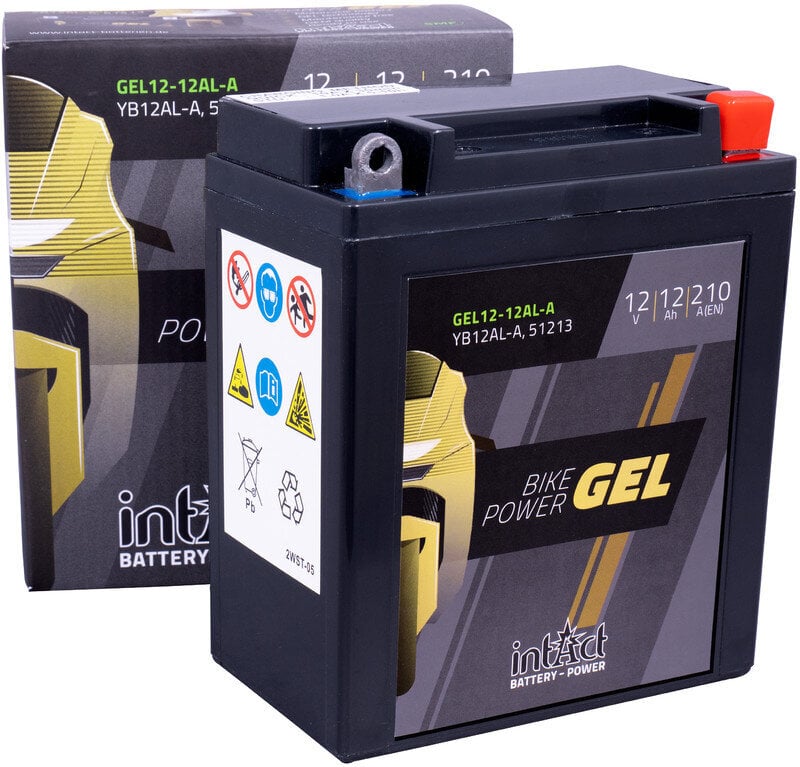 Akumuliatorius motociklams intAct Battery-Power GEL YB12AL-A2 12V 12Ah c20 210A цена и информация | Moto akumuliatoriai | pigu.lt