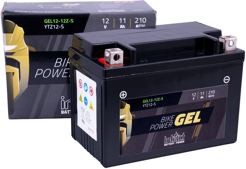 Akumuliatorius motociklams intAct Battery-Power GEL YTZ12-S 12V 11Ah c20 210A kaina ir informacija | Moto akumuliatoriai | pigu.lt