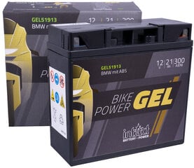 Аккумулятор для мотоциклов intAct Battery-Power GEL (GEL12-19) 12V 21AH (c20) 300A (EN) цена и информация | Мото аккумуляторы | pigu.lt