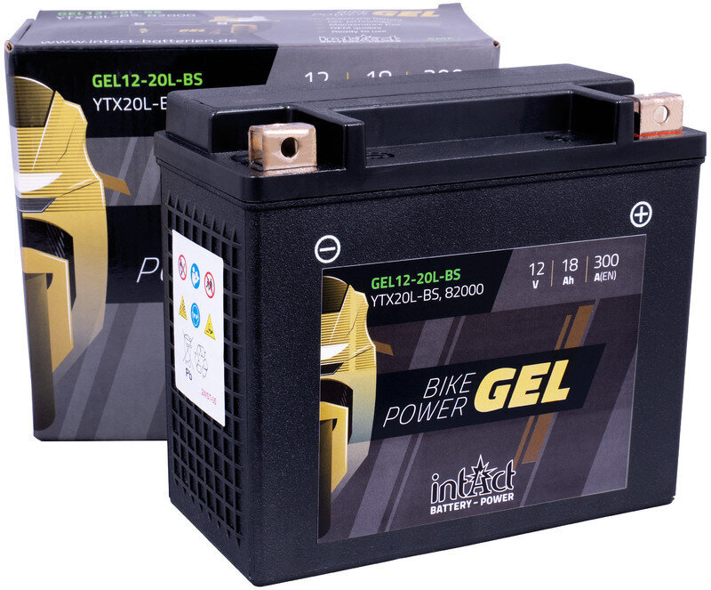 Akumuliatorius motociklams intAct Battery-Power GEL YTX20L-BS 12V 18Ah c20 300A kaina ir informacija | Moto akumuliatoriai | pigu.lt