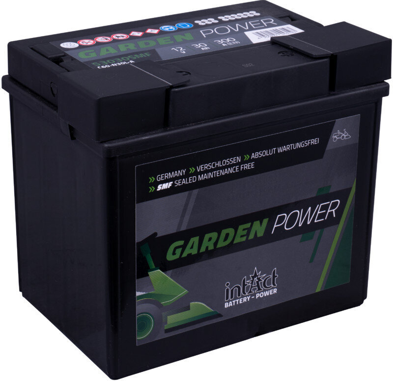 Akumuliatorius Intact Garden-Power 12V 30Ah 300A kaina ir informacija | Moto akumuliatoriai | pigu.lt