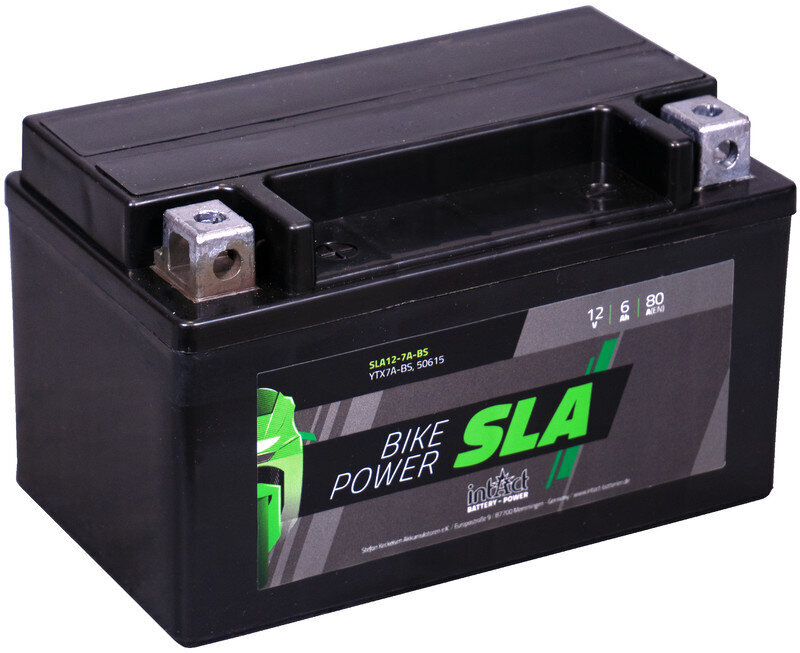 Akumuliatorius motociklams intAct Battery-Power SLA YTX7A-BS 6Ah c20 80A kaina ir informacija | Moto akumuliatoriai | pigu.lt