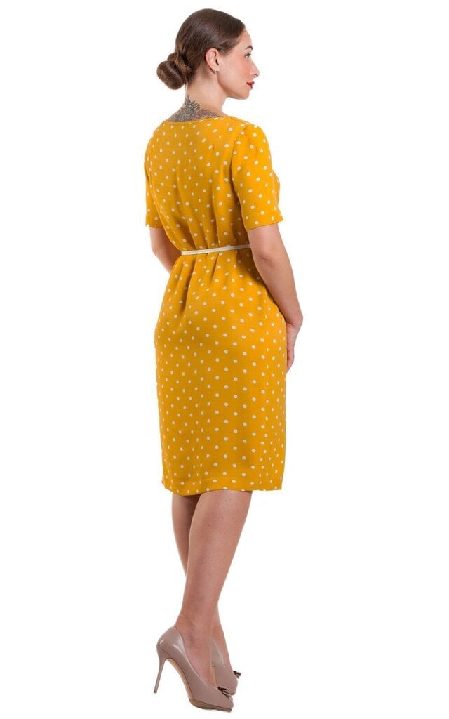Elegantiška, ryški suknelė su taškeliais LE-94029Y kaina ir informacija | Suknelės | pigu.lt