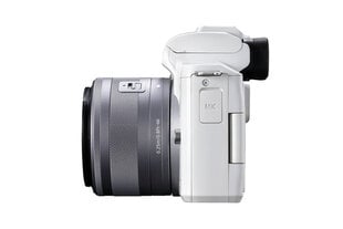 Fotoparatas Canon EOS M50 Mark II 15-45 IS STM + 55-200 IS STM, Baltas kaina ir informacija | Skaitmeniniai fotoaparatai | pigu.lt