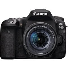 Canon EOS 90D + EF-S 18-55мм f/4-5.6 IS STM цена и информация | Цифровые фотоаппараты | pigu.lt