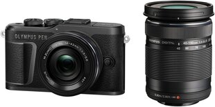 Olympus PEN E-PL10 + ED 14-42mm EZ PANCAKE + ED 40-150mm F4‑5.6 R (Black) цена и информация | Цифровые фотоаппараты | pigu.lt