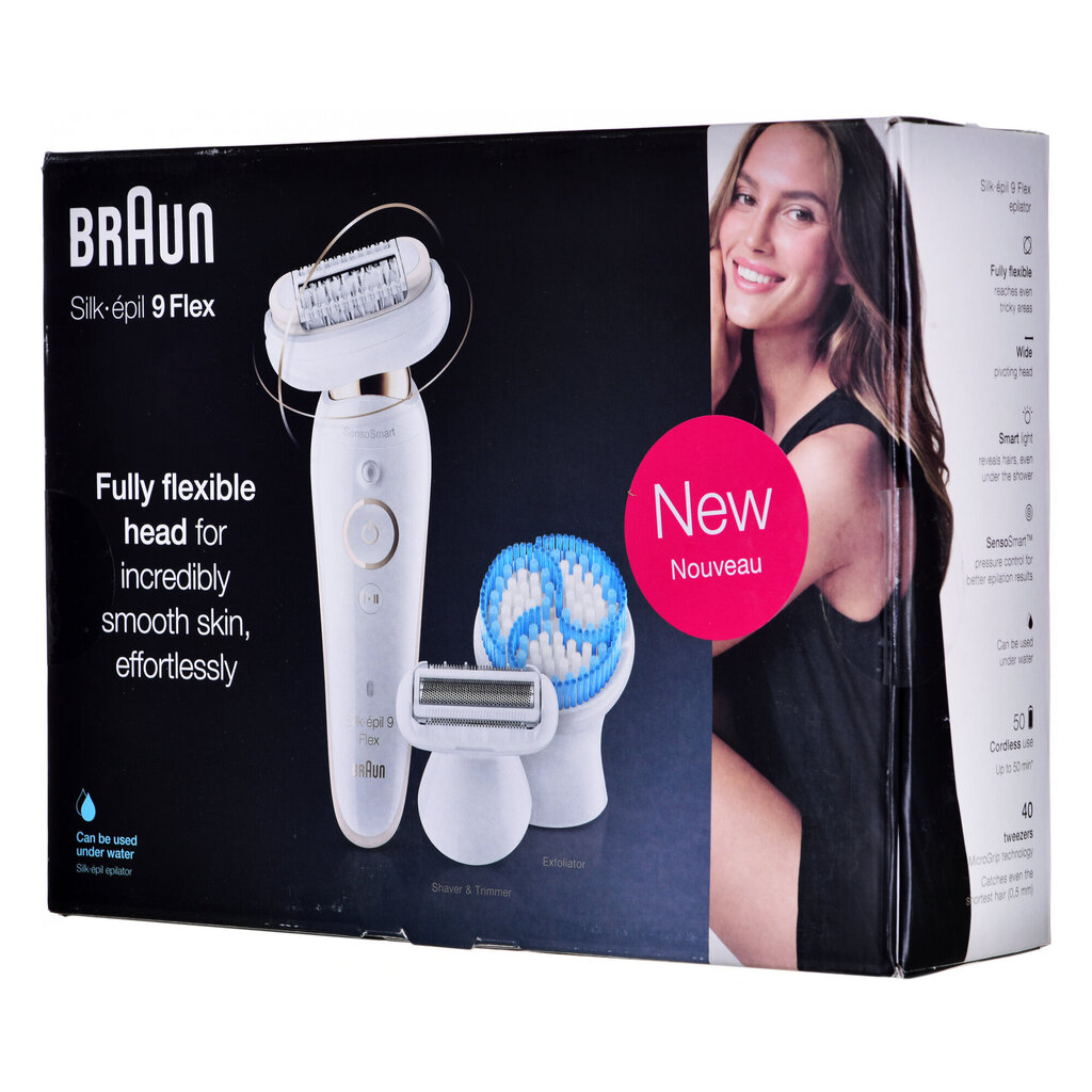 Braun Silk-Rpil 9 Flex SES 9010 3D Epilator Clear