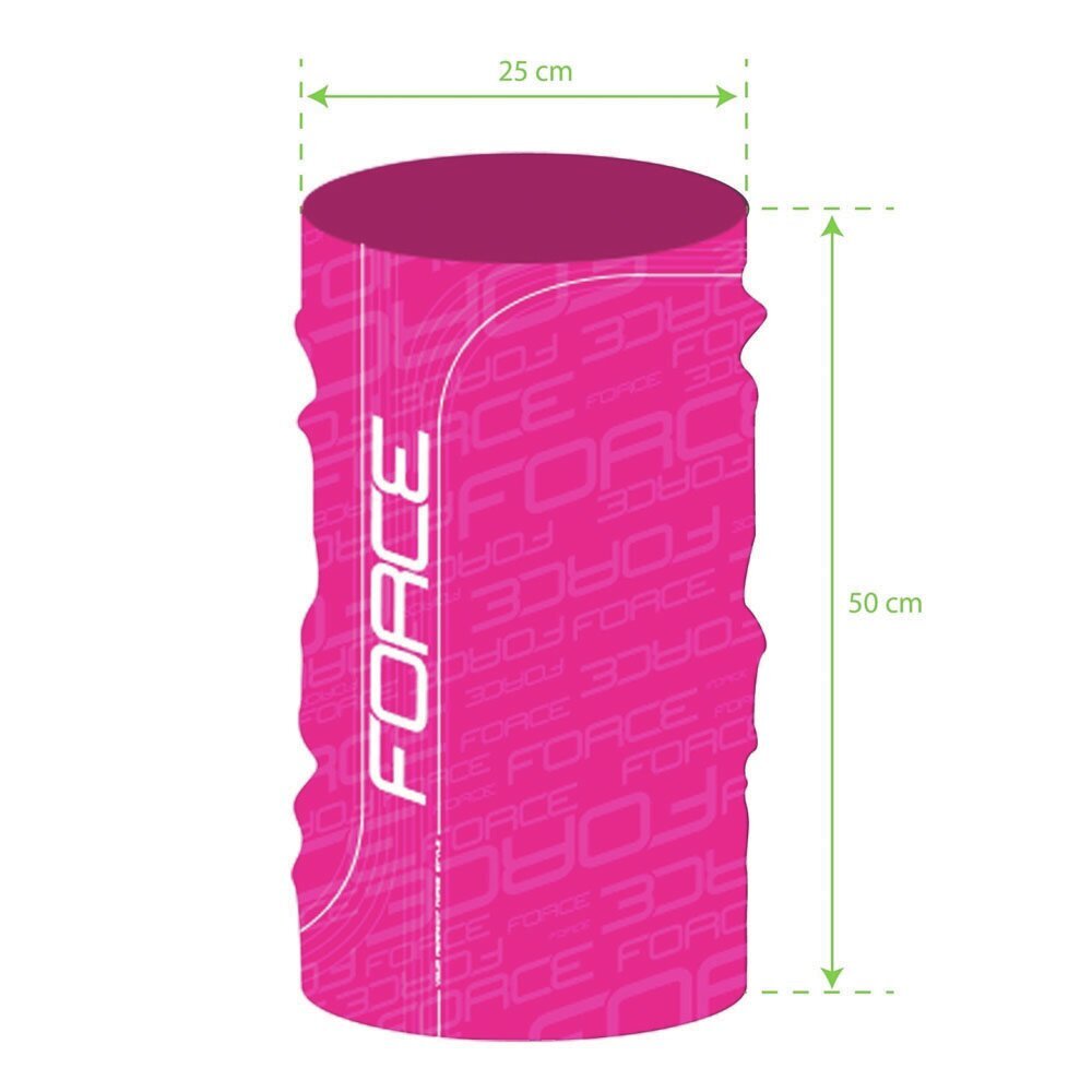 Daugiafunkcinė skara Force Summer UNI, rožinė kaina ir informacija | Dviratininkų apranga | pigu.lt