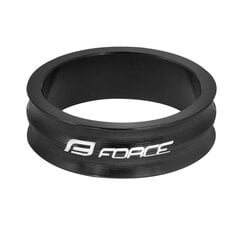 Vairo kolonėlės žiedas Force 1 1/8" 10mm (aliuminis, juodas) kaina ir informacija | Kitos dviračių dalys | pigu.lt