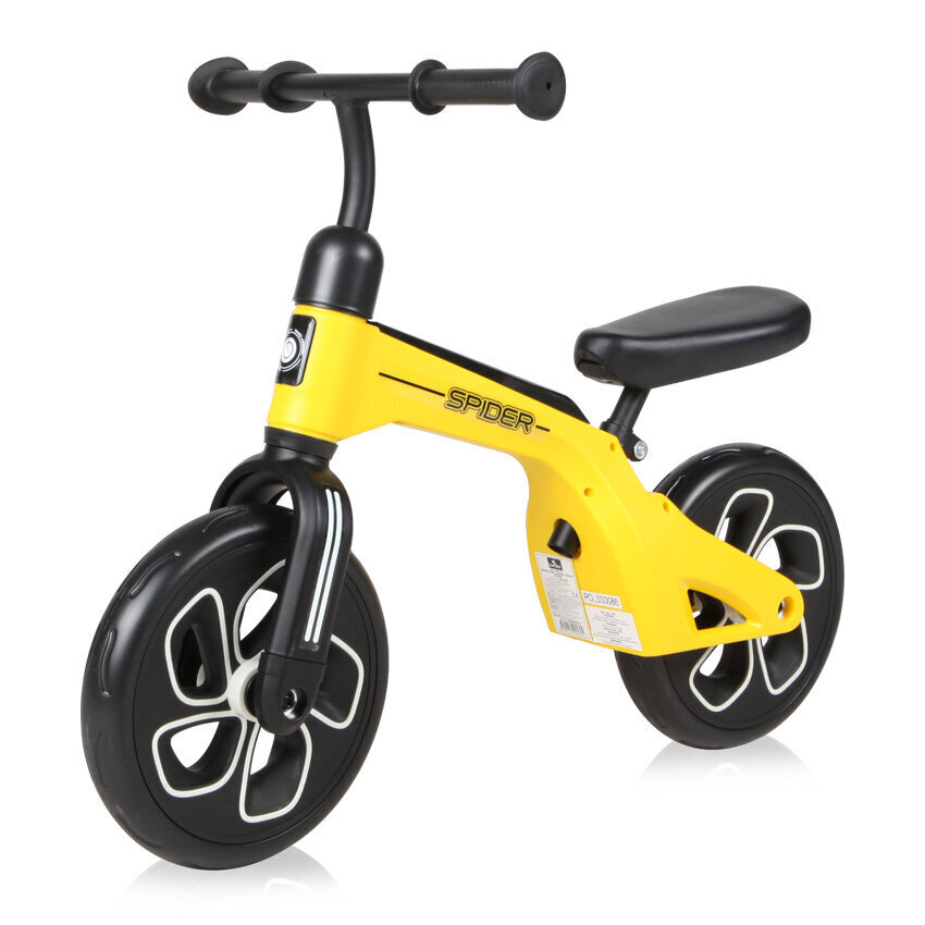 Balansinis dviratukas Lorelli Spider, geltonas kaina ir informacija | Balansiniai dviratukai | pigu.lt
