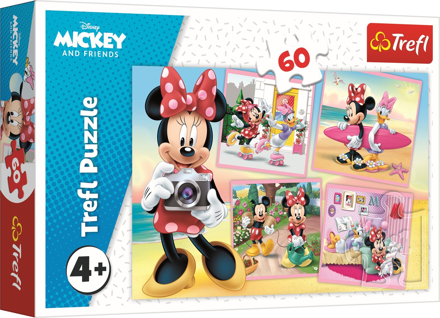 Dėlionė Trefl Pelytė Minė (Minnie Mouse), 60 d. kaina ir informacija | Dėlionės (puzzle) | pigu.lt