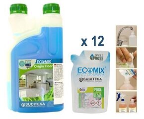 Ecomix Floor Origin Kvapnus grindų ploviklis, 12 vnt kaina ir informacija | Valikliai | pigu.lt