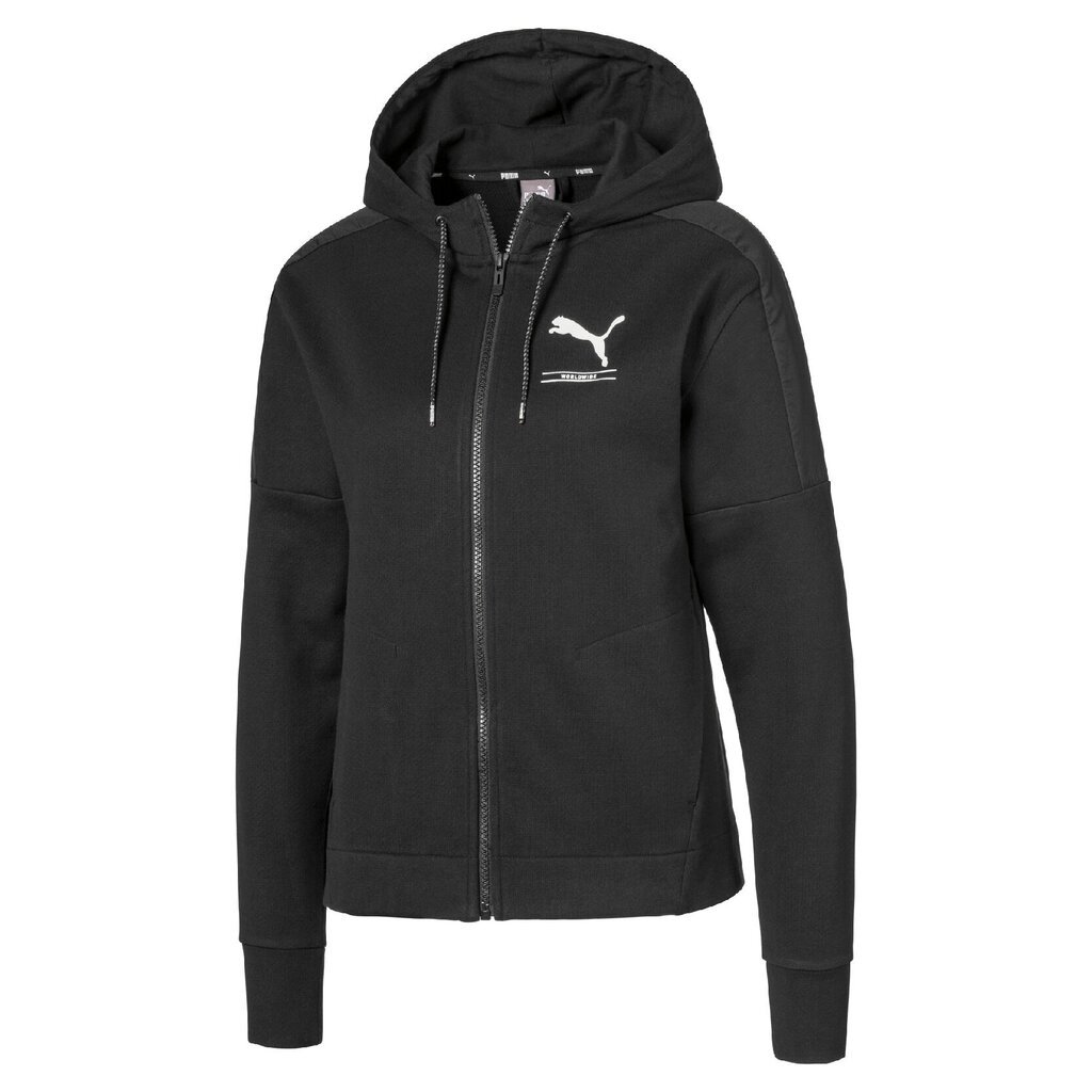 Džemperis moterims Nu-tility FZ Hoody Puma 58138001, juodas kaina ir informacija | Džemperiai moterims | pigu.lt