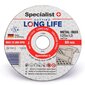 Pjovimo diskas Specialist+ Long Life 125x1x22 mm kaina ir informacija | Mechaniniai įrankiai | pigu.lt