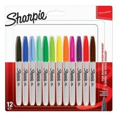 Набор маркеров Sharpie 2065404 Разноцветный 12 Предметы цена и информация | Принадлежности для рисования, лепки | pigu.lt