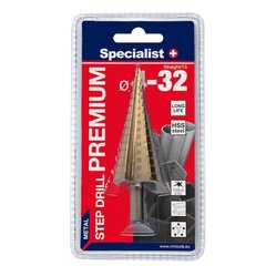 Specialist Premium žingsninis grąžtas 4-32 kaina ir informacija | Mechaniniai įrankiai | pigu.lt
