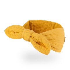 Стильная повязка на голову для девочек TuTu, желтая цена и информация | Шапки, перчатки, шарфы для девочек | pigu.lt
