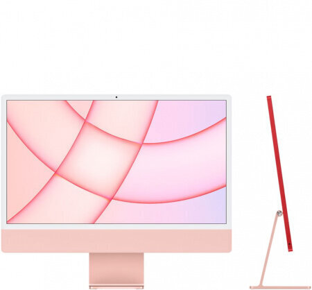Apple iMac 24” M1 8/512GB Pink INT MGPN3ZE/A kaina ir informacija | Stacionarūs kompiuteriai | pigu.lt