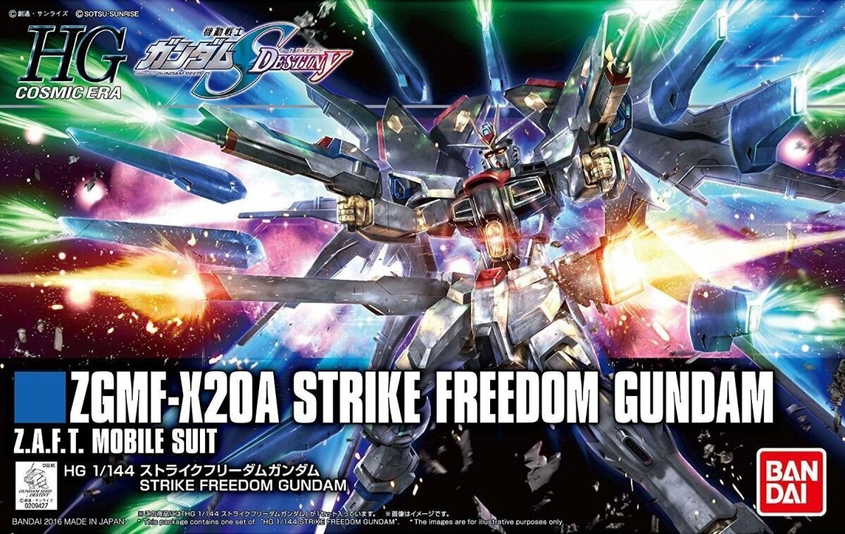 Сборная Gunpla модель Bandai - HGCE Strike Freedom Gundam, 1/144, 55610  цена | pigu.lt