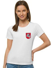 Marškinėliai moterims Herbas, balti цена и информация | Футболка женская | pigu.lt