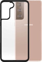 PanzerGlass telefono dėklas Etui ClearCase BlackFrame Samsung Galaxy S21+ kaina ir informacija | Telefono dėklai | pigu.lt
